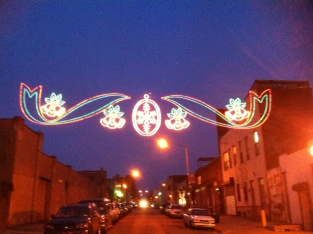 Colorful bells and ornaments